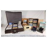 Collection of Vintage Cassette Tapes and Radios