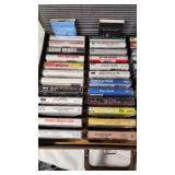 Collection of Vintage Cassette Tapes and Radios