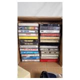 Collection of Vintage Cassette Tapes and Radios