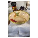 Williams Sonoma Italian Bowl, Lindsey Jordan Decorative Bowl, Mikasa Baking Dish, and Other Kitchenware