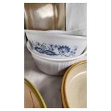 Williams Sonoma Italian Bowl, Lindsey Jordan Decorative Bowl, Mikasa Baking Dish, and Other Kitchenware