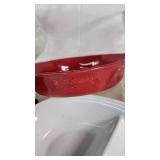 Various Kitchenware Items Including Home & Garden Party Canister, Rachael Ray Casserole, and Glass Punch Bowl Set