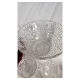 Various Kitchenware Items Including Home & Garden Party Canister, Rachael Ray Casserole, and Glass Punch Bowl Set