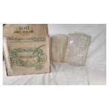 Indiana Glass Co. Princess Crystal Punch Set with Serving Trays