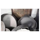 Baking Pan and Bakeware Collection including Heart-Shaped Pan, Bundt Pans, Loaf Pans, and Baking Sheets