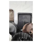 Baking Pan and Bakeware Collection including Heart-Shaped Pan, Bundt Pans, Loaf Pans, and Baking Sheets