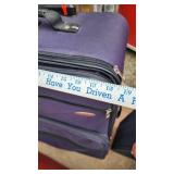 Set of Vintage and Modern Suitcases and Luggage