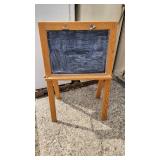 Wooden Chalkboard and Whiteboard Easel