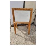 Wooden Chalkboard and Whiteboard Easel