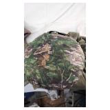 Gildan Heavy Blend Hoodie, Sleeping Bag, Military Coat and Camouflage Bag