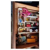 Singer Touch & Sew Sewing Machine with Accessories and Cabinet