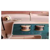 Singer Touch & Sew Sewing Machine with Accessories and Cabinet
