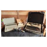 Smith Corona SR 1000 Series and Royal Satellite II Typewriters with Nokia Mobile Phones