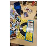 Assorted Vintage and Collectible Items including Star Trek Book and Record Set, Disney Figurines, and More