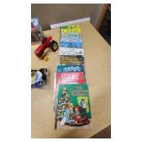 Assorted Vintage and Collectible Items including Star Trek Book and Record Set, Disney Figurines, and More