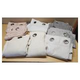 Mainstays Window Panel Curtains in Vanilla Dream, Cherry Blossom, and Soft Silver