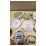 Lot of Collectible Ashtrays Featuring Various Locations and Brands