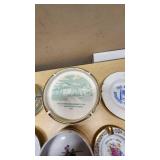 Lot of Collectible Ashtrays Featuring Various Locations and Brands