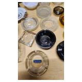 Vintage Glass and Ceramic Ashtrays and Bottles Collection