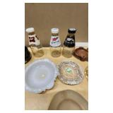 Vintage Glass and Ceramic Ashtrays and Bottles Collection