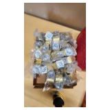 Assorted Tools and Hardware Items including Pipe Cutters, Clamps, Caster Wheels, and Gas Container