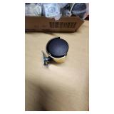 Assorted Tools and Hardware Items including Pipe Cutters, Clamps, Caster Wheels, and Gas Container