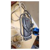 Assorted Tools and Hardware Items including Pipe Cutters, Clamps, Caster Wheels, and Gas Container