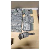 Military Tactical Gear and Ammunition Lot including Remington Premier Magnum 10 Gauge Ammo, Tactical Vest, Hydration Pack, and Accessories