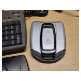 Various Electronic and Miscellaneous Items including eMachines Keyboard, Tiger Quiz Wiz Game, Memorex Discman, and More