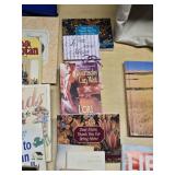 Collection of Books and Magazines including National Geographic and How to Talk Minnesotan