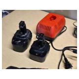 Black & Decker and Firestorm Cordless Drill Set with Chargers and Batteries - Untested