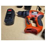 Black & Decker and Firestorm Cordless Drill Set with Chargers and Batteries - Untested