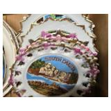 Collector State Souvenir Plates from Indiana, South Dakota, Washington, and California