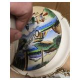 Collector State Souvenir Plates from Indiana, South Dakota, Washington, and California