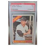 1966 topps Mickey Mantle psa 3 VG