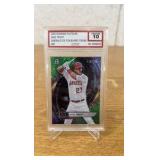Iconic 10 Pristine 2022 Bowman Platinum Emerald Ice Mike Trout Serial #178/299