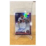 2019 Topps Chrome Purple Refractor Autograph Willians Astudillo Serial #5/250!!!