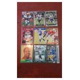 FOOTBALL ROOKIE CARD LOT OF 9