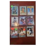 ASSORTTED BASEBALL CARDS LOT OF 9