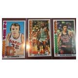(3) 1975 TOPPS BASKETBALL CARD LOT OF 3
