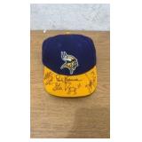 Autograph Minnesota Vikings Cap Paul Krause, Stu Voigt and More!!!