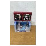 Starting Lineup One on One and (2) Hallmark Ornaments