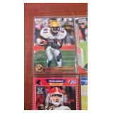 FOOTBALL ROOKIE CARD LOT OF 9