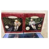 Starting Lineup One on One and (2) Hallmark Ornaments