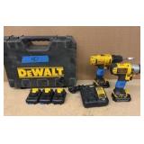 DEWALT impact driver and drill w/ charger and batteries