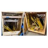 MODULAR guarding fence panels in wood crates
