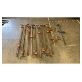 Jorgensen 3703 / 3701 Heavy Duty steel bar clamps and Irwin Clamp