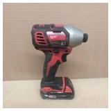 MILWAUKEE Drill, Impact Driver, battery & charger