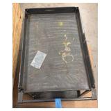 STEEL Flat Handle Deep Shelf Industrial Utility Cart