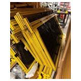 MODULAR guarding fence panels in wood crates